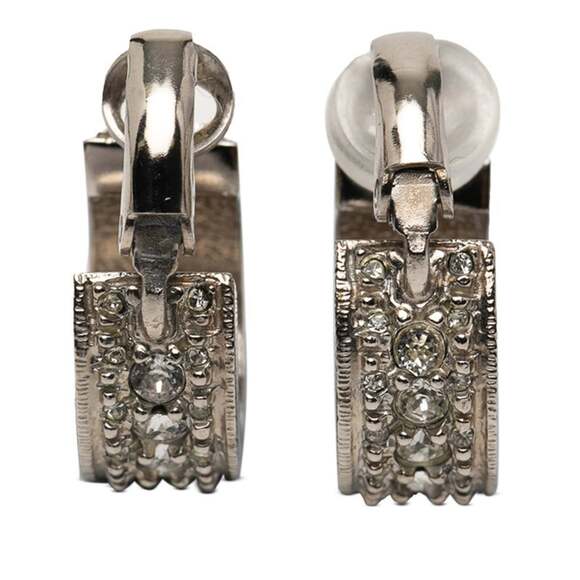 CHANEL Gold Logo Earrings
